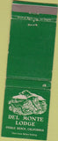 Matchbook Cover - Del Monte Lodge Pebble Beach CA