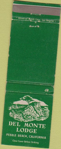 Matchbook Cover - Del Monte Lodge Pebble Beach CA
