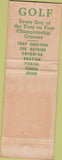 Matchbook Cover - Del Monte Lodge Pebble Beach CA