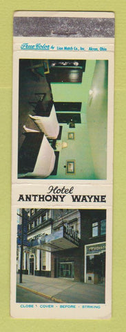 Matchbook Cover - Hotel Anthony Wayne Akron OH