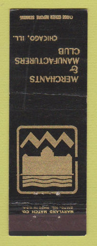 Matchbook Cover - Merchants and Manufacturers Club Chicago IL