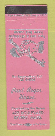 Matchbook Cover - Paul Roger House Revere MA WEAR
