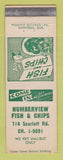 Matchbook Cover - Humberview Fish Chips