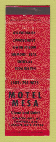 Matchbook Cover - Motel Mesa Tucson AZ WEAR