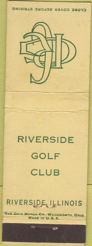 Matchbook Cover - Riverside Golf Club Riverside IL
