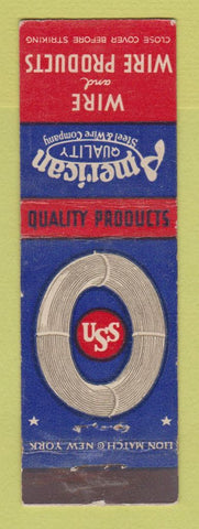 Matchbook Cover - USS Wire Rope Products