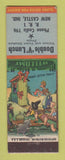 Matchbook Cover - Double V Lunch New Castle IN hillbilly Standard oil gas