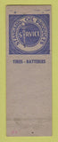 Matchbook Cover - Double V Lunch New Castle IN hillbilly Standard oil gas