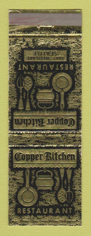 Matchbook Cover - Copper Kitchen Restaurant Seattle WA