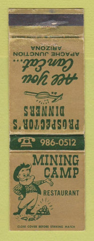 Matchbook Cover - Minin Cap Restaurant Apache Junction AZ WEAR