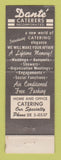 Matchbook Cover - Dante Catering Jackson Heights WEAR