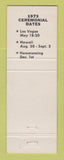 Matchbook Cover - Kisselbird Shriners 1973 WEAR