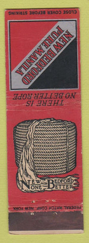 Matchbook Cover - New Bedford Manila Rope MA FEDERAL LONG WEAR