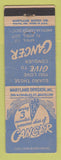 Matchbook Cover - American Cancer Society Baltimore MD WEAR