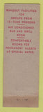 Matchbook Cover - Hotel Bancroft Worcester MA