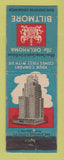 Matchbook Cover - Oklahoma Biltmore Hotel Oklahoma City OK