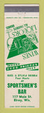 Matchbook Cover - Sportsmen's Bar Elroy WI Geo Skibba