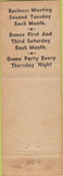 Matchbook Cover - Fleet Reserve Club Annapolis MD