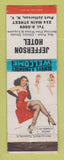 Matchbook Cover - Jefferson Hotel Port Jefferson NY pinup