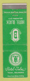 Matchbook Cover - Hotel Black Oklahoma City OK Tulsa