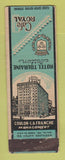 Matchbook Cover - Hotel Touraine Boston MA Cafe Royal WEAR