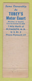 Matchbook Cover - Queen City Motel Manchester NH