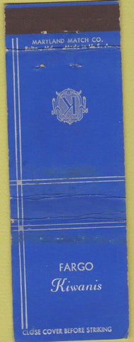 Matchbook Cover - Fargo SD Kiawanis Club WEAR