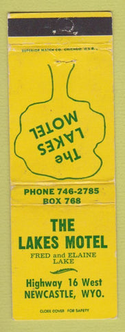Matchbook Cover - Lakes Motel Newcastle WY