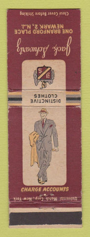 Matchbook Cover - Jack Schwartz Men's Clothes Newark NJ WEAR