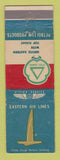 Matchbook Cover - Eastern Airlines Cities oil gas