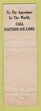 Matchbook Cover - Eastern Airlines Cities oil gas