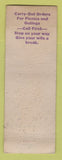 Matchbook Cover - Shop's Drive Inn Columbus OH hillbilly WORN