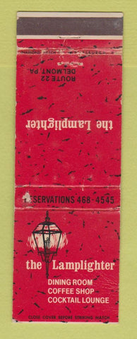 Matchbook Cover - The Lamplighter Restaurant Delmont PA WORN