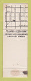 Matchbook Cover - Sanppo Restaurant San Francisco CA WEAR