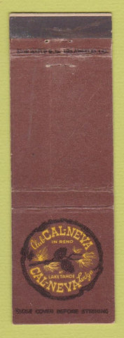 Matchbook Cover - Club Cal Neva Reno Lake Tahoe NV CREASE
