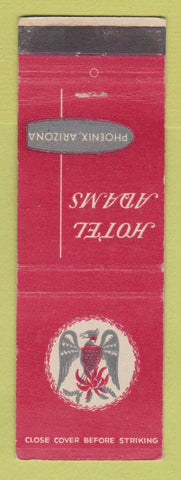 Matchbook Cover - Hotel Adams Phoenix AZ