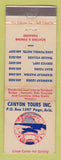 Matchbook Cover - Canyon Tours Page AZ WEAR