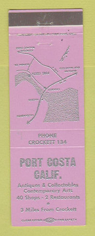 Matchbook Cover - Port Costa CA Tourism