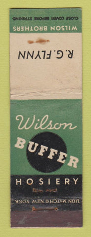 Matchbook Cover - Wilson Buffer Hosiery RG Flynn WEAR