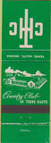 Matchbook Cover - Country Club of Terre Haute IN