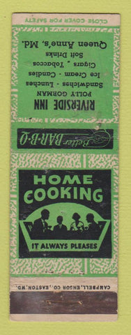 Matchbook Cover - Riverside Inn Queen Anne's MD WEAR