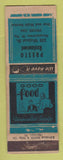 Matchbook Cover - Presto Restaurant Morgantown WV