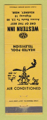 Matchbook Cover - Western Inn Kearney NE