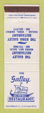 Matchbook Cover - Galley Restaurant Morro Bay CA Kona Hawaii