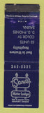 Matchbook Cover - Sands Motor Lodge Newport OR WEAR