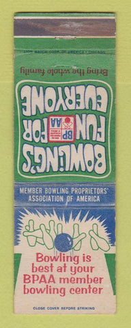Matchbook Cover - BPAA Bowling WEAR
