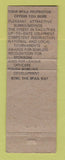 Matchbook Cover - BPAA Bowling WEAR