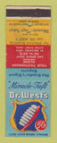 Matchbook Cover - Dr West's Toothbrush