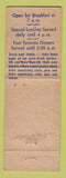 Matchbook Cover - Vic & Ocky's 3 Star Restaurant Portland OR