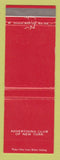 Matchbook Cover - Advertising Club of New York City